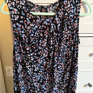 Jones New York Black Multicolor Sleeveless top size M